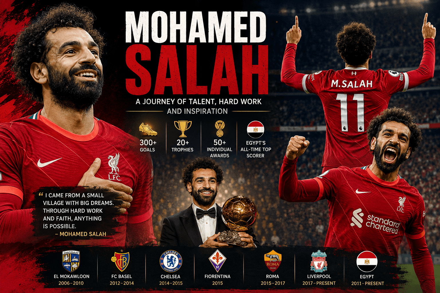 Mohamed Salah Biography: Career, Stats, Achievements & Legacy