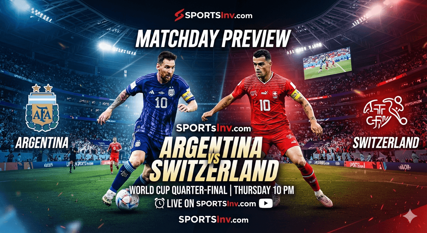 Argentina Survive Switzerland Scare to Book World Cup Semi-Final with England