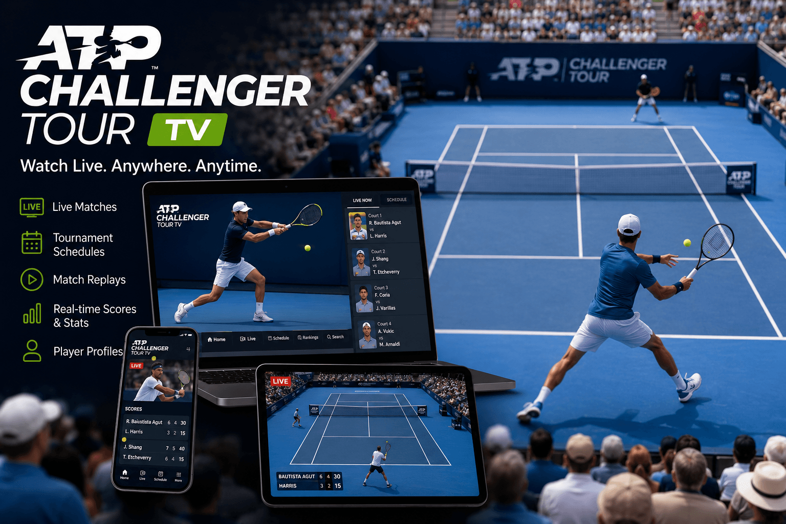 ATP Challenger live stream free