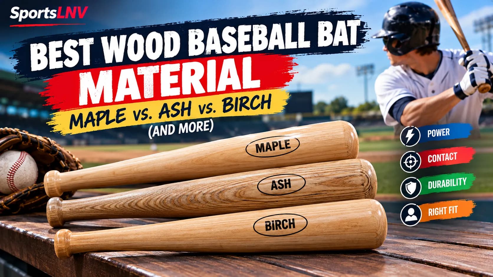 Best Wood Baseball Bat Material: Maple vs. Ash vs. Birch (and More)